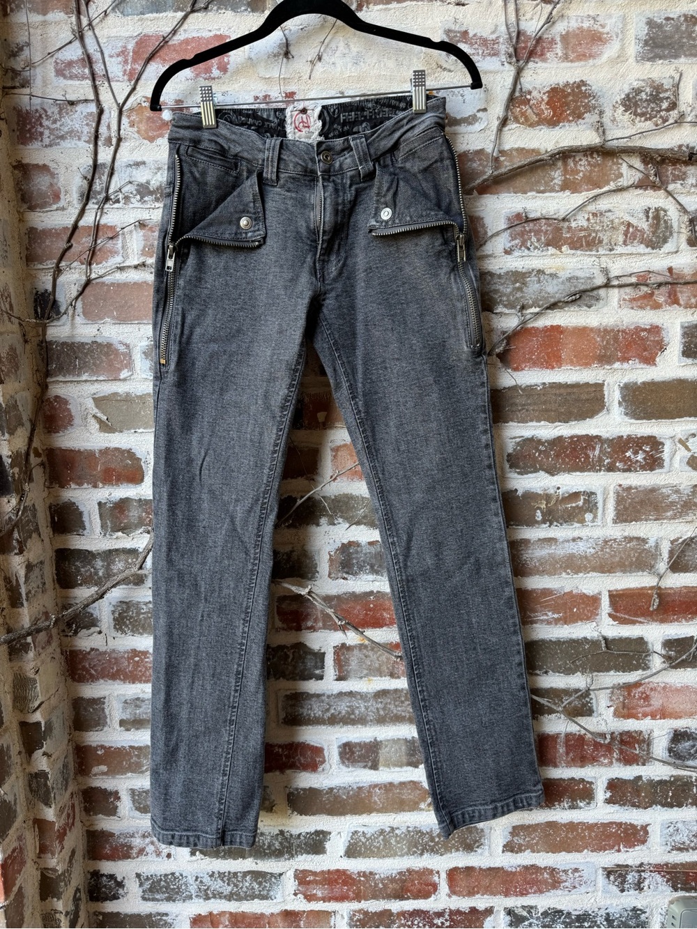 🖤 Vintage Chor Cyber Grunge Zipper Utility Jeans 🖤